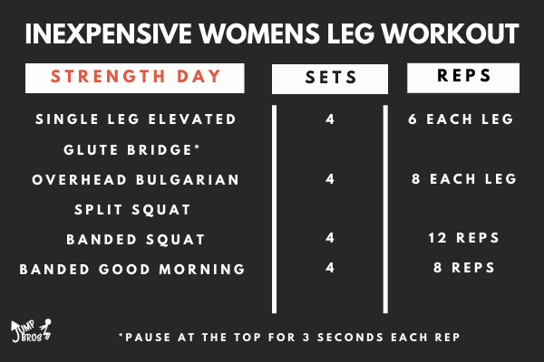 Inexpensive at home Womens Leg Workout